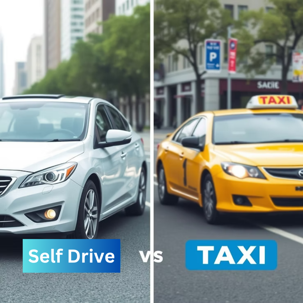 self drive vs taxi