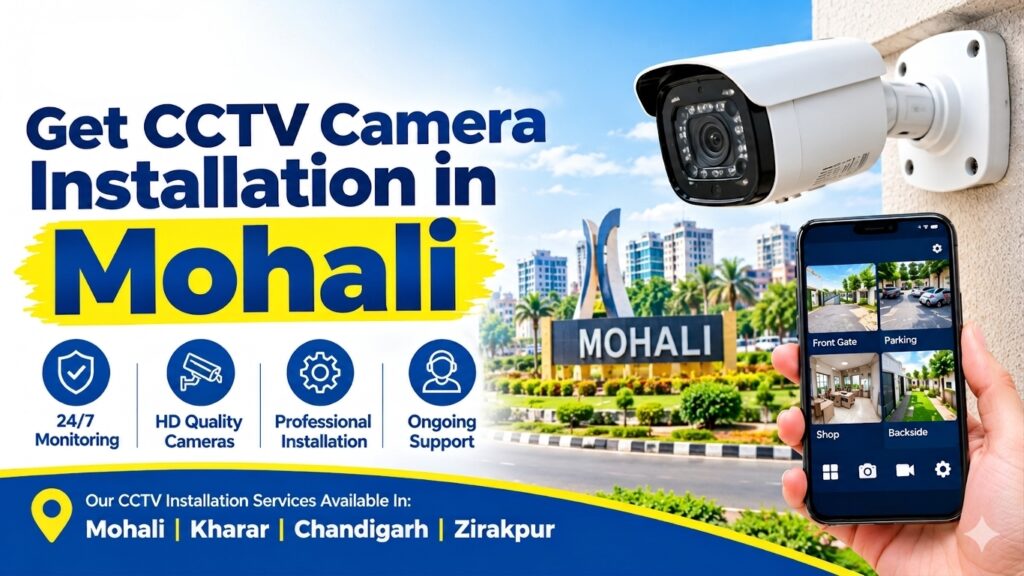 cctv camera instalation in mohali